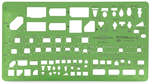 1/8", 1/4" Scales Plumbing Fixtures Template