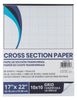 10x10 17x22 Pad 50 Sheets Cross Section Graph Paper 20lb
