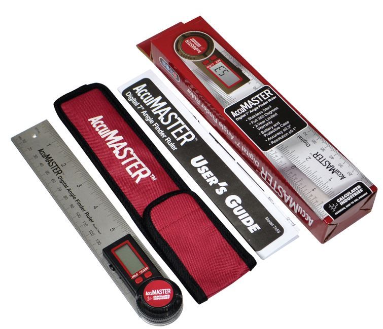 AccuMASTER Digital 7 Inch Angle Finder Ruler