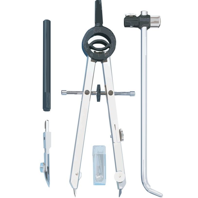 Basic Combination 6" Bow Drafting Compass With Beam Bar