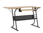 Eclipse Sewing Table in Maple/Black