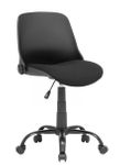 Folding Back Task Chair in Black