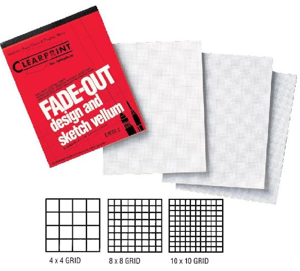 Grid Vellum Pads Clearprint Translucent Vellum Paper Pad 50 Sheets