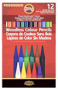 Kohinoor Progresso Woodless Colored Pencils Set of 12
