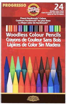 Kohinoor Progresso Woodless Colored Pencils Set of 24