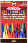 Kohinoor Progresso Woodless Colored Pencils Set of 24