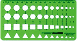 Metric Sketch Mate Template has Small Shapes & Ruler