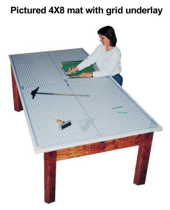Rhino 4x6 Feet Large Cutting Mat WITH Grid