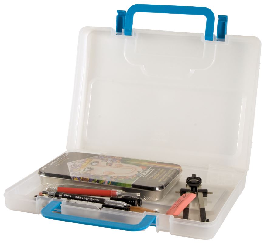Small Clear Storage Case with Carrying Handle