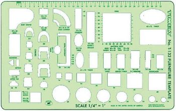 T132 1/4"=1' Furniture Planner Template by Timely