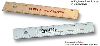 12" Black Engineers Rulers Custom Imprint Promotional Products