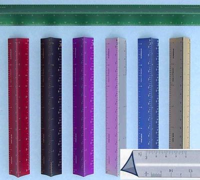 12" Purple Hollow Architects Scale Custom Imprint Promotional Product