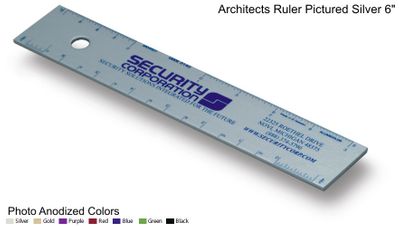 12" Red Architects Rulers Custom Imprint Promotional Products