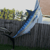 GIant 14 ft Blue Marlin 3/D Leaping Mount 