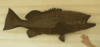 New Big 50 Inch Black Grouper Half Mount Decor