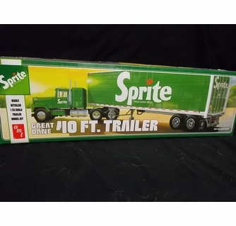 自動車 AMT ERTL Great Dane Dry Van Trailer AMT Great Dane Dry Goods Semi Trailer - Plastic Model Truck