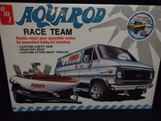 AMT 1338/06     --     'Aquarod Race Team'    Custom Chevy Van, Drag/Ski Boat & Custom-Fitted Boat Trailer    1:25