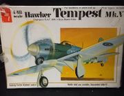 AMT T641      --      Hawker Tempest Mk.V  /  Champion R.A.F. WWII Buzz Bomb Killer   w/pilot figure     1:48 