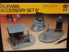 Testors 887     --   Diorama Accessory Set IV  /  includes Checkpoint, First Aid Station & Draw Well   1:35