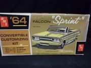 AMT 5114      --      1964 Falcon "Sprint" Convertible Customizing Kit /  Stock, Custom, Rally  / Customized by Bill Cushenbery    1:25