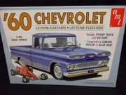 AMT 1063M     --     '60 Chevy Custom Fleetside with Go Kart   1:25