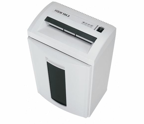 104.3 Level 2 Strip Cut Office Paper Shredder By HSM