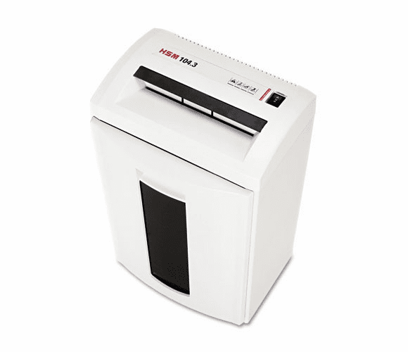 104.3CC Heavy-Duty Cross-Cut Shredder, 14 Sheet Capacity By HSM
