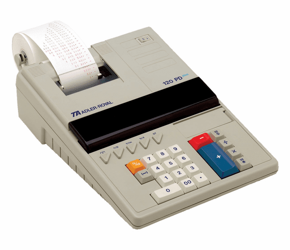 120 PD Plus Printing Calculator By TA Adler Royal