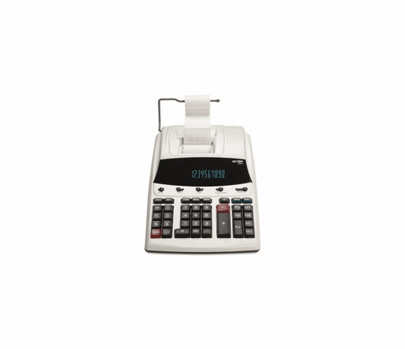 1230-4 Fluorescent Display Two-Color Printing Calculator, 12-Digit Fluorescent VCT12304 By Victor