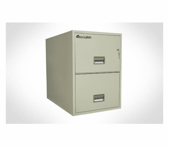 2G3110 Legal Vertical 2-Drawer Fire File 31" Deep. Fireproof & Impact Resistant. By Sentry Safe