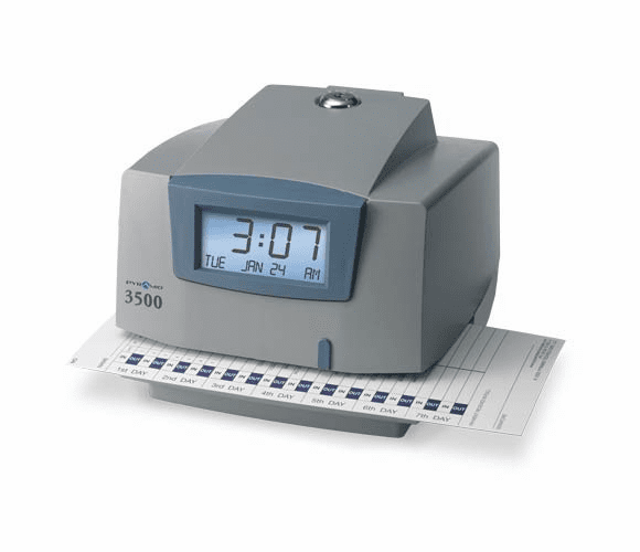 3500 time clock By Pyramid Time Systems