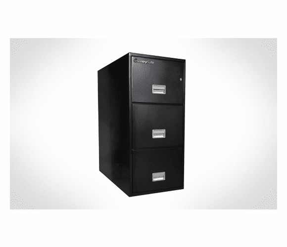 3T3110 Letter Vertical 3-Drawer Fire File 31" Deep. Fireproof & Impact Resistant By Sentry Safe