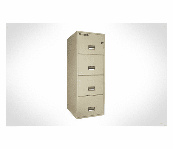 4G2531 25" Deep, 4-Drawer Legal Fireproof, Water, & Impact Resistant File Cabinet By Sentry Safe