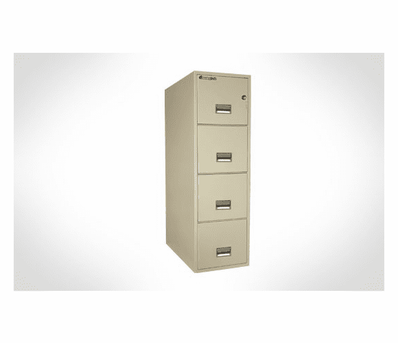 4T3131 31" Deep, 4-Drawer Letter Fireproof, Water, & Impact Resistant File Cabinet By Sentry Safe