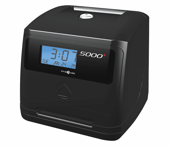 5000+ Auto-totaling Time Clock By Pyramid Technologies