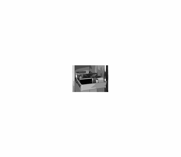 508096 Pull-out multi-media storage drawer with adjustable dividers By Sentry Safe