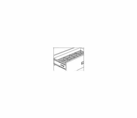 510583 6 sect. for 3 x 5 cards insert for drawer in a drawer By Sentry Safe