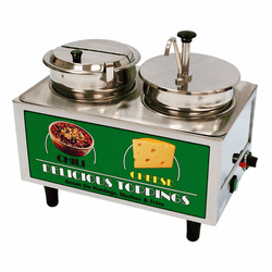 51073A Chili and Cheese Warmer - 1 Pump, 1 Lid/Ladle By BenchMark USA
