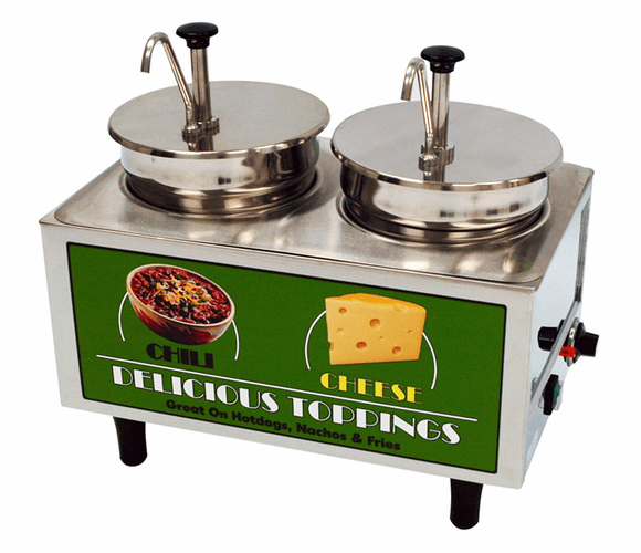51074A Chili and Cheese Warmer - 2 Pumps By BenchMark USA