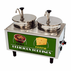 51074A Chili and Cheese Warmer - 2 Pumps By BenchMark USA