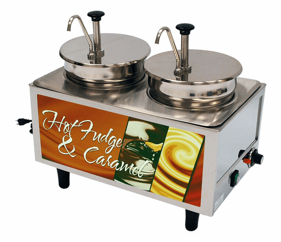 51074H Hot Fudge/Caramel Warmer - 2 Pumps By BenchMark USA