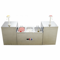 52001 Two-Pump, Three-Well Condiment Station By Benchmark USA