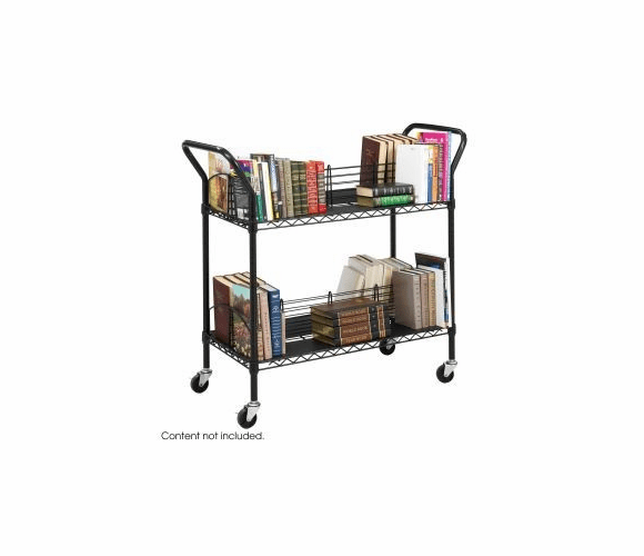5333BL Wire Book Cart By Safco