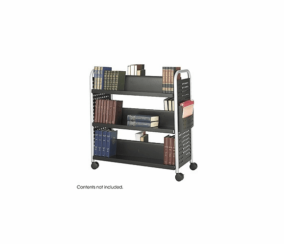 5335BL Scoot™ Double Sided 6 Shelf Book Cart By Safco