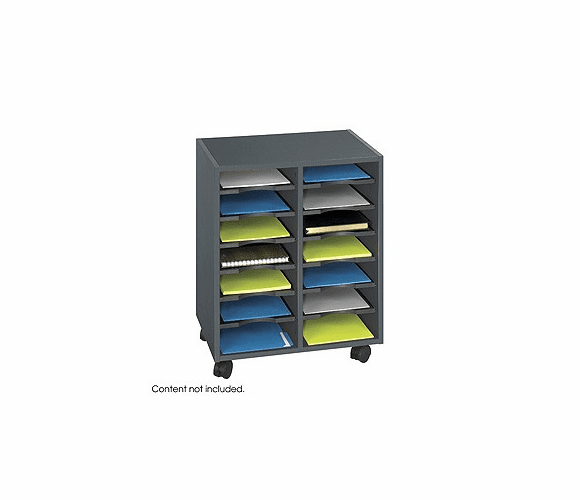 5392 Go Cart� 14-Compartment Organizer Cart By Safco