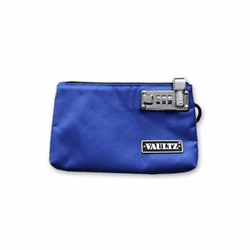 5x8 Locking Zipper Pouch - Blue - Vaultz - VZ00473