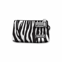 5x8 Locking Zipper Pouch - Zebra - Vaultz - VZ00474