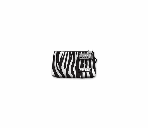5x8 Locking Zipper Pouch - Zebra - Vaultz - VZ00474