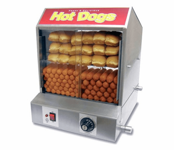 60048 The "Dog Pound" Hotdog Steamer By Benchmark USA