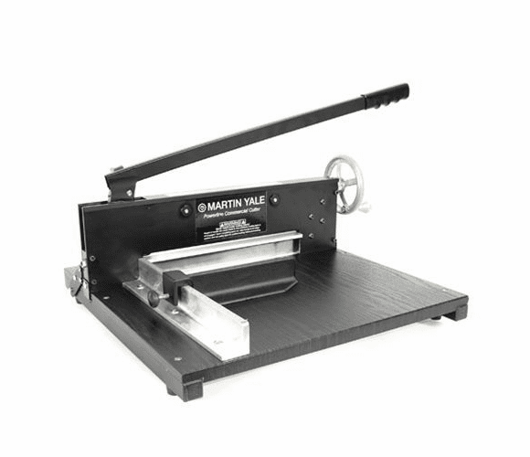 7000E Commercial Stack Paper Cutter, 200 Sheets, Wood Base, 16" x 20" By PREMIER MARTIN YALE refurbished 